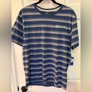 NWT Men’s Hurley Blue Striped Submarine T Shirt. Size M